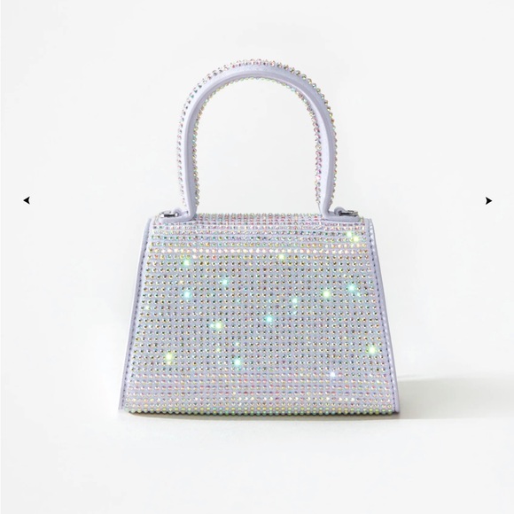 Purple Rhinestone Bow purse - Picture 3 of 5